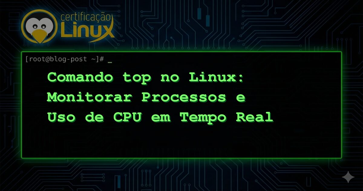 Comando top no Linux: Monitorar Processos e Uso de CPU em Tempo Real