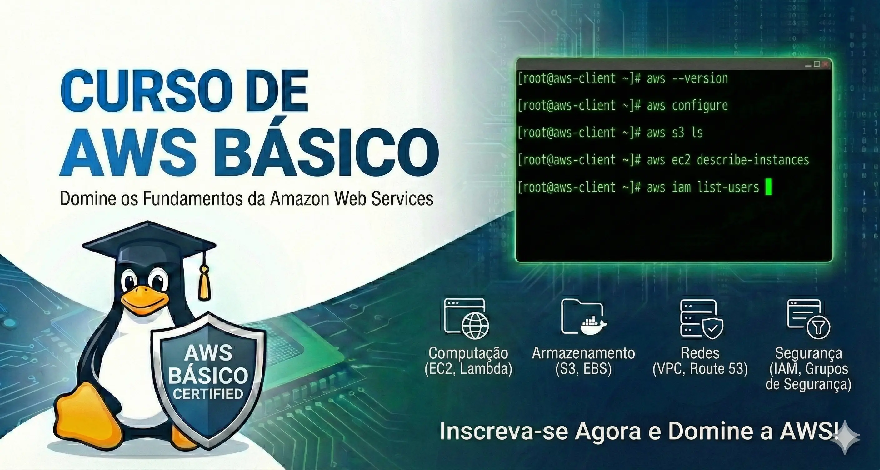 AWS Cloud Foundations — Entre no mercado Cloud e construa sua carreira em computação em nuvem do zero