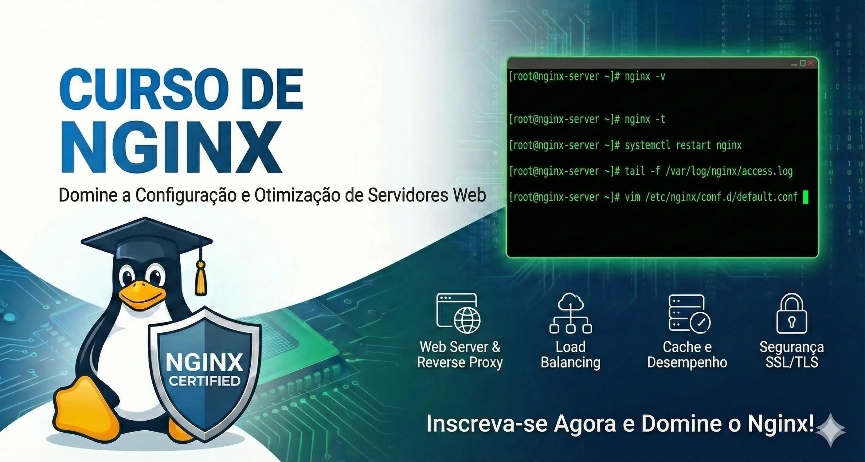 Nginx — Servidor Web de Alta Performance para quem precisa de velocidade, segurança e escala